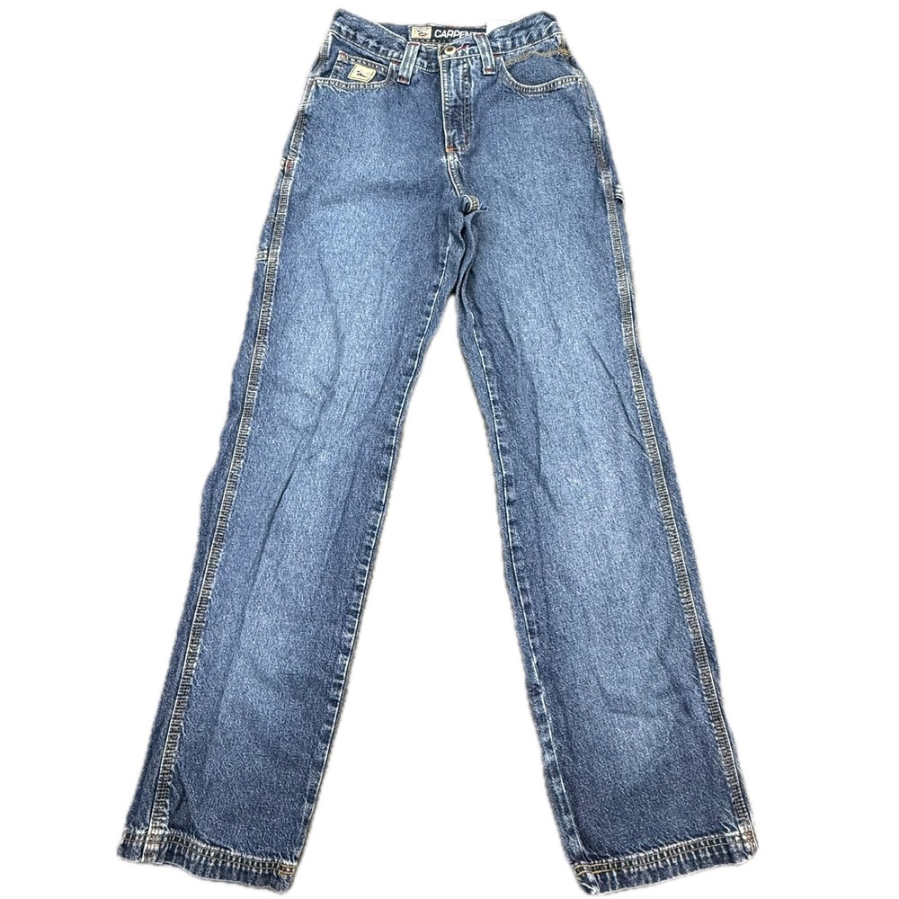 Cruel Girl Carpenter Jeans Women 5 Long Blue Denim High Rise Utility Straight